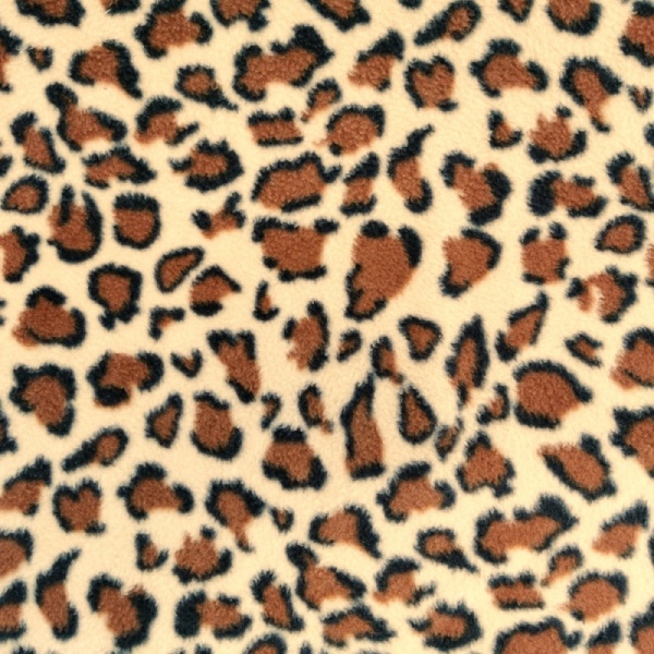 Printed Fleece Fabric - Leopard